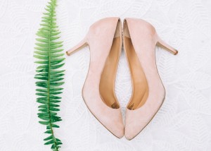 pink wedding shoes