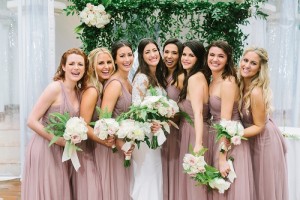 pink bridesmaid dresses