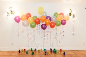 UP balloon escort card display