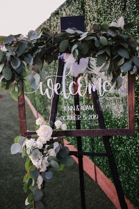 wedding welcome sign