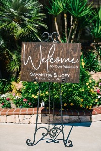 wedding welcome sign