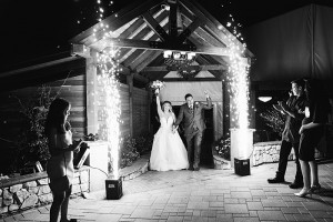 wedding sparkler exit